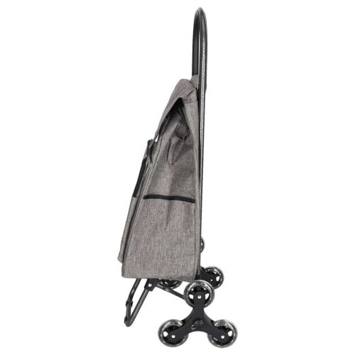 Könnyített 6 kerekű lépcsőjáró gurulós bevásárlókocsi, 33 literes, vízálló, 95 cm