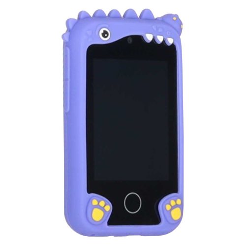 Érintőképernyős Gyerek Mobiltelefon dinoszaurusz Tokkal 8GB, kék