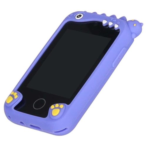 Érintőképernyős Gyerek Mobiltelefon dinoszaurusz Tokkal 8GB, kék