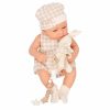 Lovely Baby Élethű Játékbaba Mózeskosárban és kiegészítőkkel, 38 cm