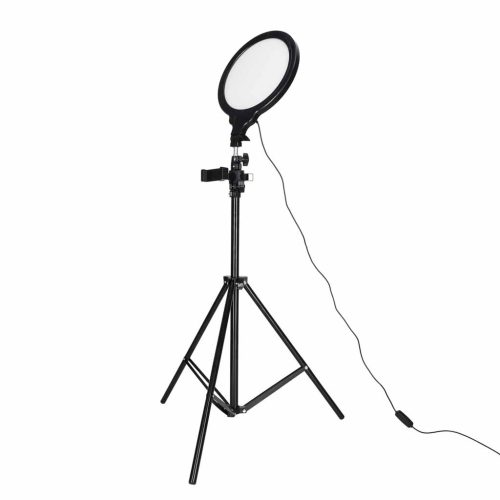 Kerek LED stúdió lámpa, 3 fényszínű panel
