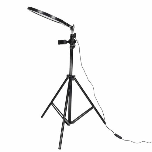 Kerek LED stúdió lámpa, 3 fényszínű panel