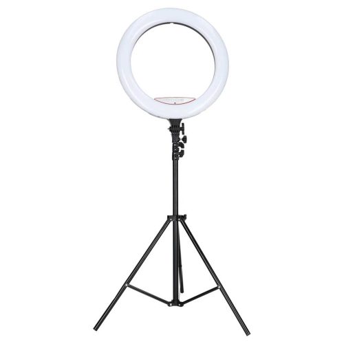 RGB LED gyűrűs lámpa szelfikhez és videókhoz, állvánnyal és távirányítóval, 45 cm