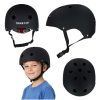Trike Fix gyermek biciklis sisak állítható M méret 55-58cm, LED világítással, fekete