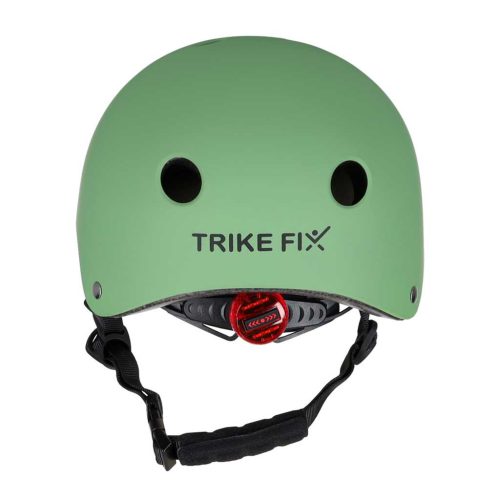 Trike Fix gyerek biciklis sisak állítható LED M 55-58cm sötétzöld