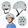 Trike Fix gyermek biciklis sisak állítható LED M 55-58cm sötétszürke