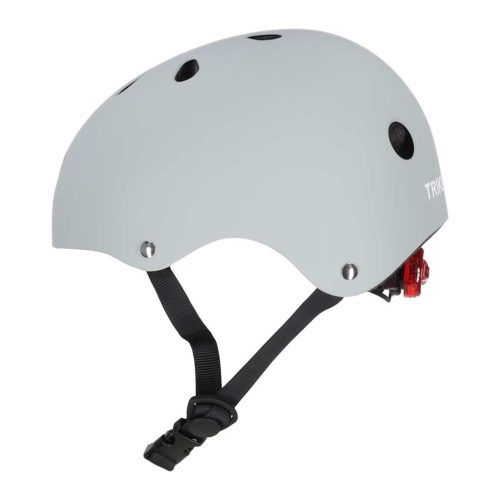 Trike Fix gyermek biciklis sisak állítható LED M 55-58cm sötétszürke