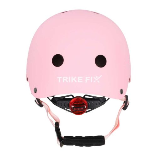 Trike Fix gyerek biciklis sisak állítható LED S 48-54cm, rózsaszín