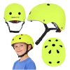 Trike Fix gyermek biciklis sisak állítható LED S 48-54cm, élénk zöld