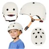 Trike Fix gyermek biciklis sisak állítható LED S 48-54cm bézs színű