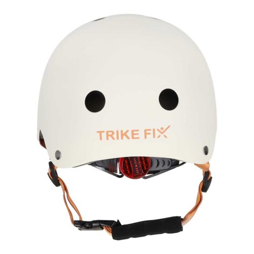 Trike Fix gyermek biciklis sisak állítható LED S 48-54cm bézs színű
