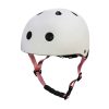 Trike Fix gyermek biciklis sisak állítható LED S 48-54cm fehér