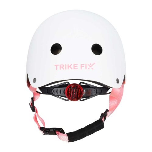 Trike Fix gyermek biciklis sisak állítható LED S 48-54cm fehér