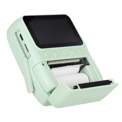 Digitális instant hőnyomtató fényképezőgép gyerekeknek 16x 128GB filcekkel, menta zöld