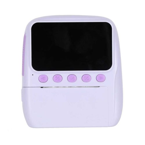 Digitális instant fényképezőgép, hőnyomtató funkcióval, 16x 128GB-os, lila