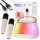 Karaoke szett Bluetooth hangszóró LED RGB 2 mikrofon USB