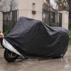 Univerzális vízálló motorkerékpár ponyva és robogó takaró ponyva tárolótáskával, rögzítőpánttal 200 x 70 x 110 cm