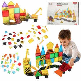   Mágneses geometriai építőjáték 3D Színes kreatív készlet, 90 db