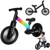 Trike Fix Glow LED-es futóbicikli fekete