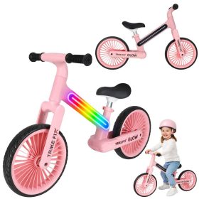 Trike Fix Glow LED-es Futóbicikli, rózsaszínű