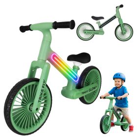 Trike Fix Glow LED-es Futóbicikli, zöld