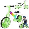 Trike Fix Glow LED-es neonzöld Futóbicikli