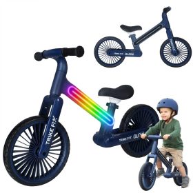 Trike Fix Glow LED-es futóbicikli, tengerészkék