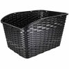 Rattan hátsó csomagtartó kerékpárkosár fényvisszaverővel