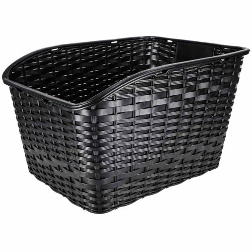 Rattan hátsó csomagtartó kerékpárkosár fényvisszaverővel