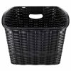 Rattan hátsó csomagtartó kerékpárkosár fényvisszaverővel