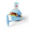 Interaktív rajz oktatató robot játék filcekkel, kék