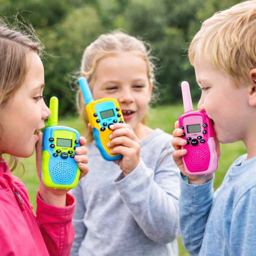 T-388 Gyerek Walkie-Talkie Beépített Zseblámpával, 3 darabos készlet