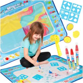   Vízfestő szőnyeg vízfestő filctollak sablonok sablon henger 100x80cm ábécé