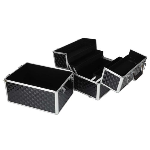 Szétnyitható Kozmetikai bőrönd kozmetikai szervező XXL méretben 3D