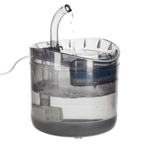 Átlátszó automata kisállat itatókút kutyák és macskák számára.1,8l tisztító szűrő