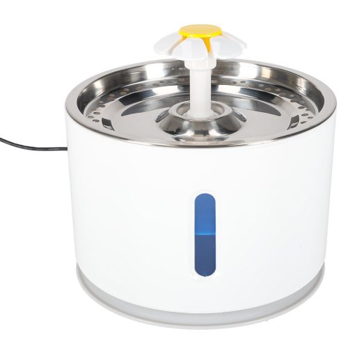 Ivókút kutyának macskának automata USB LED-es itató 2.4l tisztító szűrővel