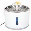 Ivókút kutyának macskának automata USB LED-es itató 2.4l tisztító szűrővel