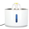 Ivókút kutyának macskának automata USB LED-es itató 2.4l tisztító szűrővel