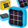 Elektronikus hordozható kirakós XO játék tic tac toe konzol - kék