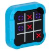 Elektronikus hordozható kirakós XO játék tic tac toe konzol - kék