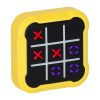 Hordozható, elektronikus amőba Tic-Tac-Toe konzol, sárga