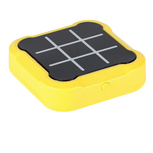 Hordozható, elektronikus amőba Tic-Tac-Toe konzol, sárga