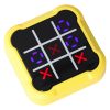 Elektronikus hordozható kirakós XO játék tic tac toe konzol - sárga