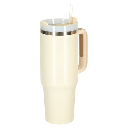 Termo bögre szívószállal és fogantyúval termosz 1200ml, fehér