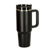 Termikus bögre szívószállal és fogantyúval termosz 1200ml fekete