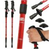 Nordic walking túrabotok, összecsukható, 2 db piros