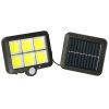 Napelemes mozgás- és szürkületérzékelő lámpa 120 LED + távirányító