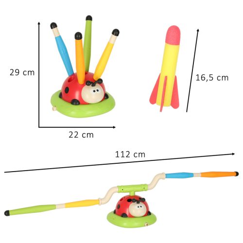3 az 1 ben Sport ügyességi játék gyerekeknek céltábla és katicabogár