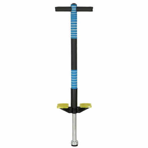 Állítható kék gyerek pogo ugrálóbot, acél váz, 40 kg teherbírás