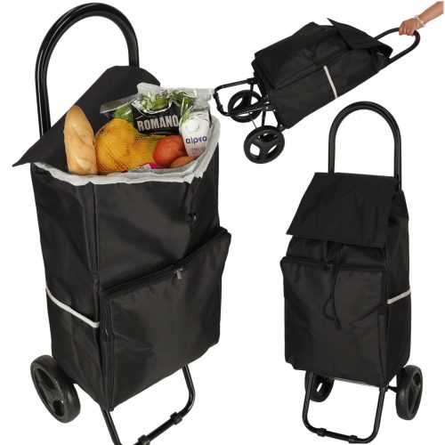 Kerekes bevásárlótáska 95cm fekete